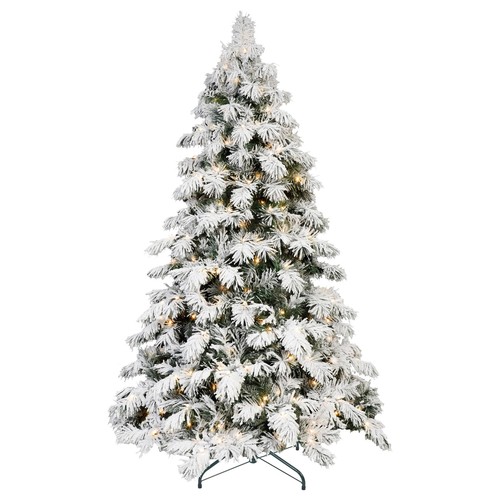 8ft snow flocked prelit - 5/6/7/8ft,